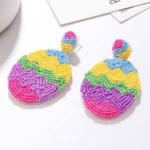 2025 Cesta de Flores Clásica Hecha a Mano con Cuentas de Semillas, Ligera y Colorida, para la Temporada de Verano, Joyería para Mujer de MULTI CRAFT - Product Image 3