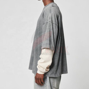 เสื้อเชิ้ตสองชั้น ผ้าเนื้อนุ่มน้ำหนักเบา ระบายอากาศได้ดี ดีไซน์แบบมีชั้นๆ สวมใส่สบาย สไตล์ลำลองสำหรับใส่ทุกวัน - Product Image 3