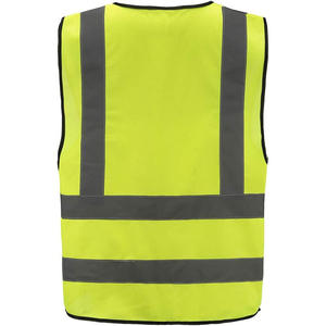 Hi Vis <b>Work</b> Wear <b>Construction</b> Worker Uniform High Visibility Cotton Reflective Polo Shirt Safety <b>Clothes</b> Road Cleaners - Product Image 2