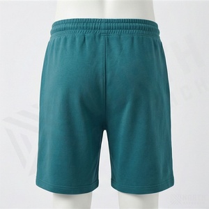 กางเกงขาสั้นผ้าแคนวาสผู้ชายแบบสั่งทำพิเศษ ผ้าฝ้ายหนานุ่ม สไตล์สตรีทแฟชั่นแนววินเทจ ซีดจางแบบโดนแดด แห้งเร็ว มีเชือกผูก - Product Image 2