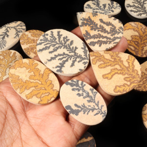 100% alta calidad Natural Psilomelane dendrita hecha a mano joyería de piedras preciosas sueltas mejor calidad piedras preciosas - Product Image 1