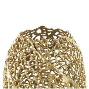 Vase à fleurs de table en fer forgé de style côtier, écologique, pour appartement loft, intérieur urbain moderne, en métal de qualité supérieure - Product Image 5