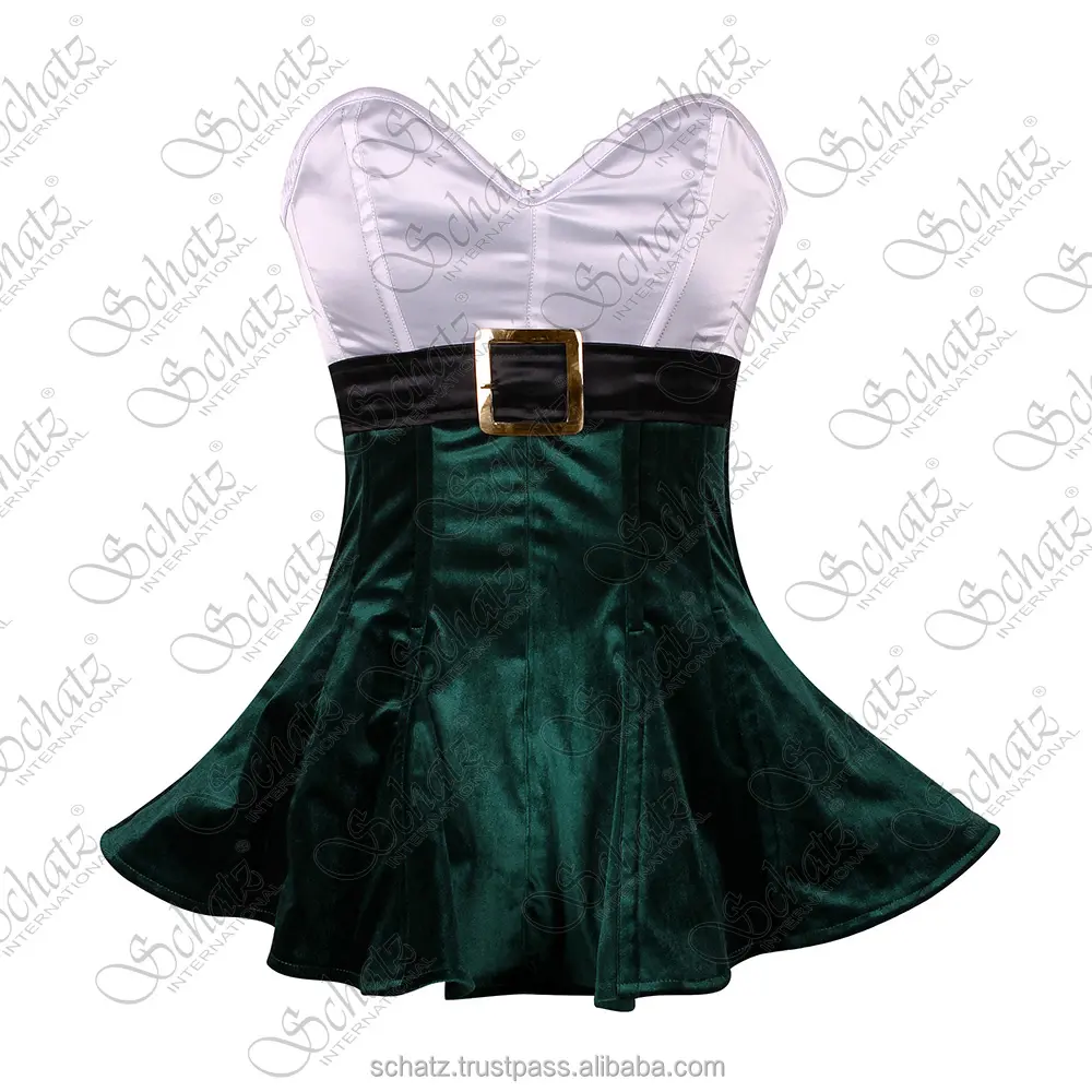 Phụ nữ cộng với kích thước 3 lớp overbust Corset DRESS làm bằng chất lượng cao Satin Ren Overlay vải Corset bustiers giữ gìn cho phụ nữ