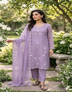2026 O-Neck Solid Woven Currency Silk Cute 3-Piece Knee-Length Work Kurti Plazzo Dupatta Full Sleeves Waist <b>Elastic</b> <b>Belt</b> - Product Image 1