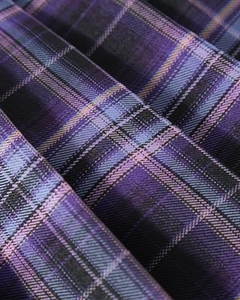 กระโปรงนักเรียนเด็กผู้หญิงลายสก็อตผ้าแฟลนเนลจีบเอวสูงมินิ 100% ผ้าฝ้ายย้อมเส้นด้าย เนื้อนุ่ม ระบายอากาศได้ดี - Product Image 4