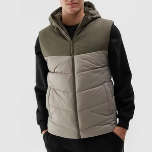 Gilet léger personnalisé pour hommes grandes tailles, veste sans manches de haute qualité avec fermeture éclair, gilet court chaud pour l'hiver - Product Image 6