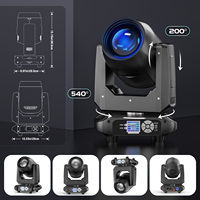 U'King Lumière principale mobile à faisceau de LED 150W Lumière de scène à 18 prismes Contrôle DMX Effet arc-en-ciel Lumière de tête mobile pour DJ Disco Mariage