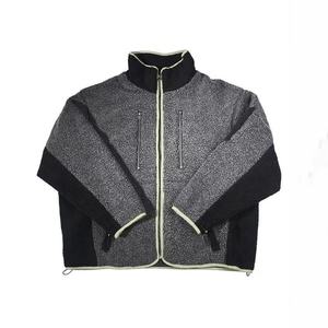 Veste universitaire noire unisexe de qualité supérieure avec poches multi-zippées, laine épaisse, coton épais, col montant, saison d'hiver, vente en gros appropriée - Product Image 1