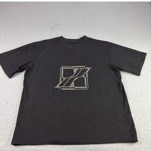 Camiseta Personalizada para Hombre con Pedrería, Estilo Urbano de Lujo, Algodón Casual, Venta al Por Mayor OEM - Product Image 1