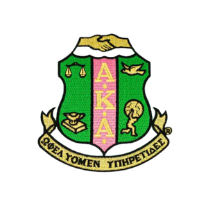 Green Pink and Gold Shield Iron On Embroidered Patch Premium Applique Badge for Jackets Backpacks <b>Hats</b> and Uniforms - Product Image 2