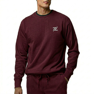 Sudadera para Hombre, Lisa, Básica, Cuello Redondo, Uso Diario, Algodón Suave, Cómoda, Duradera, Informal - Product Image 1