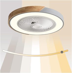 Lámpara <span class=keywords><strong>de</strong></span> techo moderna <span class=keywords><strong>de</strong></span> 21 pulgadas con ventilador LED, nueva decoración para el hogar, cuchillas ABS, candelabro <span class=keywords><strong>de</strong></span> escalera, interruptor <span class=keywords><strong>de</strong></span> Control remoto - Product Image 1