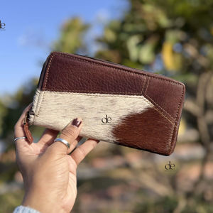 New Arrival Cowhide <b>Wallet</b> for <b>Women</b> Real Leather Purse Clutch <b>Card</b> Case Western Wholesale Stylish Clutch - Product Image 1