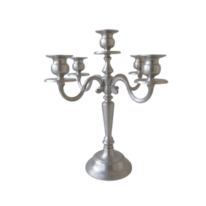 Best Quality Candelabra Silver Plated Five Light <b>Twisted</b> Arm Design Candelabra Classic Dining Tabletop Decorative <b>Candle</b> Holder - Product Image 2