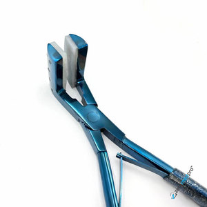 Wholesale <b>Small</b> MOQ Blue Plasma Tape in Press <b>Plier</b> Hair Extension <b>Pliers</b> High Quality Reusable Stainless Steel Tool - Product Image 2