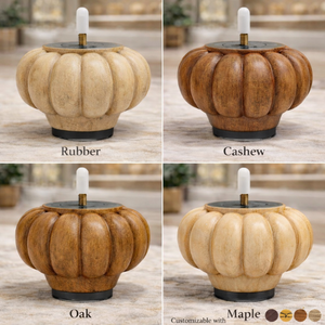 ขาเฟอร์นิเจอร์ไม้รูปฟักทอง ขาโต๊ะโซฟาไม้เนื้อแข็ง ตกแต่งสไตล์วินเทจ OEM เวียดนาม - Product Image 3