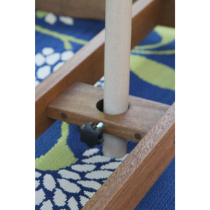 Round Contemporary Coffe <b>Table</b> Made of Solid Teak Wood High Quality <b>Brown</b> Finish Durable & UV-Resistant for Indoor/Outdoor Use - Product Image 6
