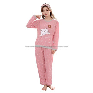 Conjunto de pijama de 2 piezas para mujer, ropa de dormir con bolsillo - Product Image 4