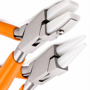 Nylon Jaw Pliers Set Flat Nose Jewelry Tool Non Marring <b>Soft</b> Jaw <b>Wire</b> Shaping Craft DIY Beading Durable Repair Tool - Product Image 4