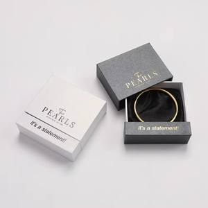 Customized Logo Fashion Cardboard Drawer <b>Bracelet</b> Jewelry Box <b>Drawstring</b> Closure Square Shape for Valentine's Day Gift Packaging - Product Image 4