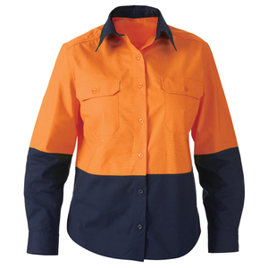 Chemise de travail pour homme, vert olive, manches longues, coton respirant, avec poches poitrine - Product Image 5