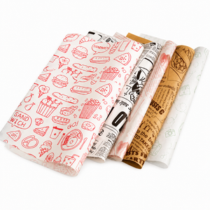 Papier sulfurisé alimentaire pour emballer les burgers - Écologique, recyclé, matière vierge, compatible micro-ondes, logo et design personnalisés - Product Image 2