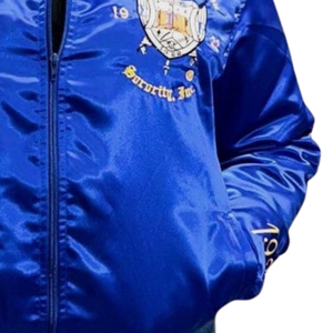 เสื้อแจ็คเก็ต Sigma Gamma Rho สีน้ำเงินรอยัล ผ้าซาติน พรีเมียม สไตล์บอมเบอร์  ผิวเงา  แฟชั่นลำลอง เสื้อคลุมสำหรับสตรี - Product Image 5