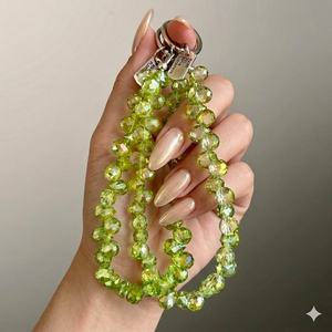 Breloques Champagne Crystal Charm, Paillettes Esthétiques Effet Poussière de Diamant, Perles Luxe Drip pour Bracelet, Breloques Reine Scintillantes Effet Glace Dorée - Product Image 6