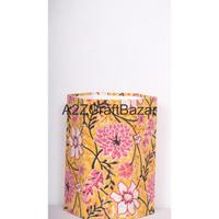 Poubelle hexagonale pliable en carton de coton tendance, design élégant, ouverture supérieure, taille personnalisée, pour bureau et hôpital