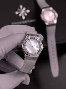 Reloj de pulsera para mujer, resistente al agua hasta 50m, cuarzo, 33mm, redondo, acero inoxidable, Alexander Ferros 2251FS-19, cristal de zafiro, hebilla de goma - Product Image 6