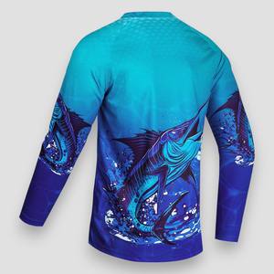 Sublimación personalizada, camisas de pesca para hombre, manga larga, poliéster transpirable, logotipo personalizado, sublimación, Jersey de pesca - Product Image 2