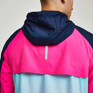 Ensemble deux pièces coupe-vent personnalisé pour homme OEM, short zippé, 100 % polyester respirant, écologique, logo personnalisé - Product Image 6