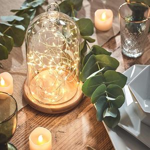 Disposable Biodegradable Plate 7.5 Inch <b>Small</b> Cake Cupcake Stand Acacia Wood Base Dishwasher Safe Modern Style for Party Wedding - Product Image 3