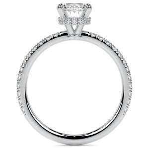 <b>Oval</b> Cut 7x9mm <b>Moissanite</b> 925 Sterling Silver Gold Plated Luxury Prong Setting <b>Engagement</b> <b>Ring</b> Bridal Wedding Anniversary Gift - Product Image 4