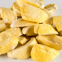 Hoogwaardige gezonde snack 100% natuurlijke gedroogde durian plakjes zoete smaak 20g bulkverpakking kant-en-klaar gedroogd fruit