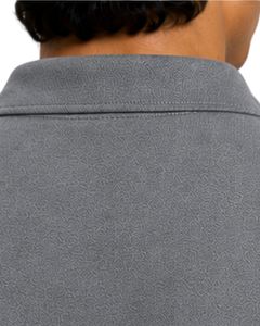 Polo Gris para Hombre, Manga Corta, Tela de Algodón Piqué, Diseño Liso Informal, Cuello Camisero, Polo Clásico Personalizado de Verano - Product Image 5