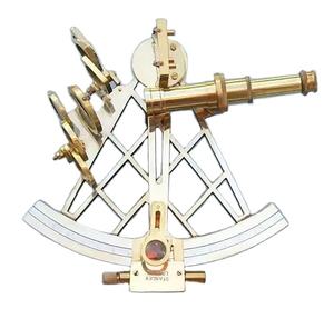 Laiton Navire Sextant Allemand Sextant avec Boîte en Bois Dur Fait à la Main couleur grise haute vente de qualité supérieure sextant élégant pour la décoration - Product Image 1
