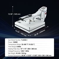 Presse à Chaud Industrielle Numérique Haute Pression à Sublimation, Chauffage Rapide, Puissance 15x15, pour T-shirts, Taille de Plateau 40x60cm