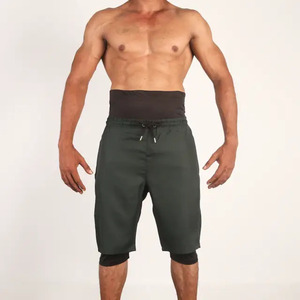 Top Selling <b>High</b> Street Solid Muslim Men's Awrah Athletic Shorts Breathable Eco-Friendly <b>Knee</b> Length Training Wear - Product Image 5