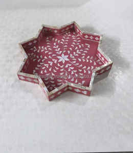 Porte-encens arabe pour l'Aïd Moubarak, le Ramadan Kareem et l'ambiance de la maison, brûleur de Bakhoor décoré de nacre fait à la main - Product Image 4