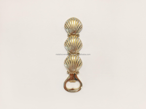 Ouvre-bouteille en laiton en forme de coquille de palourde, fait main, style nautique, ouvre-bouteille en laiton massif pour la maison, le bar, les accessoires de cuisine et comme article cadeau - Product Image 5