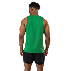 Men's <b>Green</b> Mesh Tank <b>Top</b> Breathable Sleeveless Athletic <b>Vest</b> Gym Workout Training Summer Fitness Wear - Product Image 2