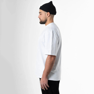 Heavyweight 100% Cotton <b>Plain</b> Custom Mens Oversized T Shirt Printing Blank <b>White</b> <b>Tee</b>-shirt Graphic Plus Size Men's T-shirts - Product Image 5