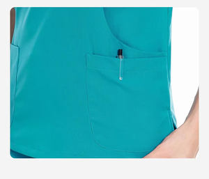 Tenues d'hôpital personnalisées avec logo pour femmes : Blouse et pantalon de travail élastiques pour infirmières et professionnels de la beauté (vente en gros) - Product Image 5