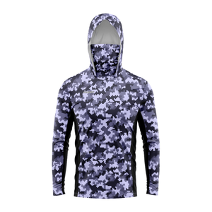 Chemises de sport de pêche unisexes personnalisées - Sans coutures, séchage rapide, extensibles dans quatre directions, respirantes, anti-transpiration, en Spandex/Polyester - Product Image 4