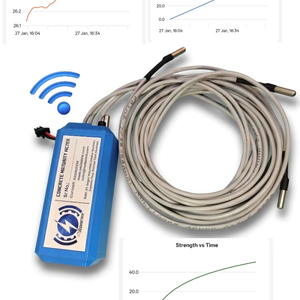 มิเตอร์วัดวุฒิภาวะคอนกรีตพร้อมเซนเซอร์แบบฝังเพื่อการประมาณความแข็งแรงที่แม่นยำแบบเรียลไทม์โดยใช้วิธี C1074 ASTM - Product Image 1