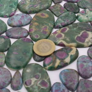 Ruby Fuchsite Gemstone Natural loose Gemstone for Jewelry Making, Ruby Fuchsite Bohemian Rings Jewelry Stone by MAHNAJ GEMs - Product Image 3