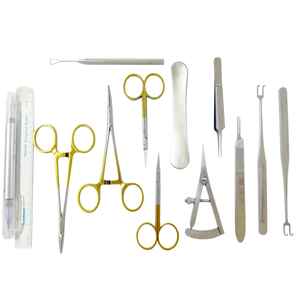 Ensemble d'instruments chirurgicaux pour blepharoplastie, kit de chirurgie des paupières manuel en acier inoxydable, instruments de chirurgie plastique ophtalmique réutilisables - Product Image 1