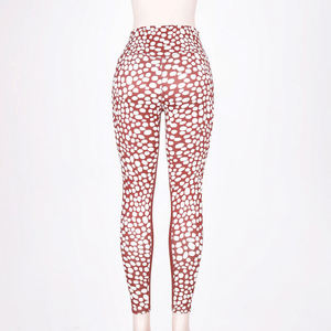 Pantalones de Yoga con Estampado Personalizado, Leggings de Cintura Alta con Efecto Levanta Glúteos para Mujer, Elásticos en Cuatro Direcciones, Compresión de Spandex/Nylon, Ajuste Delgado - Product Image 2