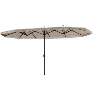 "Extra <b>Large</b> 15ft Cream White Patio <b>Umbrella</b> with Fringe Crank Handle UPF30+ for Outdoor Use" #### "Garden <b>Umbrella</b> Radii 2.7m" - Product Image 1